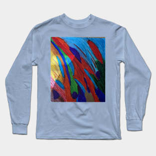 Vibrant comforting color shapes and movement Long Sleeve T-Shirt